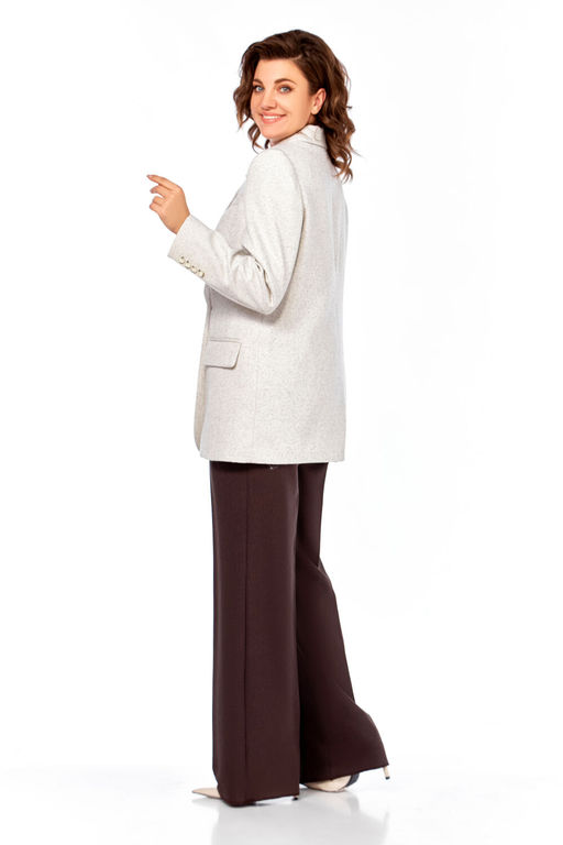 Костюм Olga Style С952 серый,коричневый