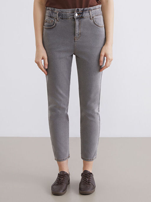 Slim Mom Kad?n Jean Pantolon