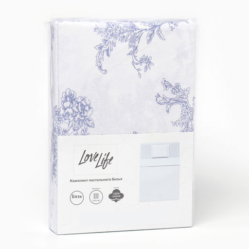 КПБ LoveLife 1.5 сп Вьюнок 147*210,150*215,70*70 -1 шт,100% хлопок,бязь 120 г/м2  фото 5