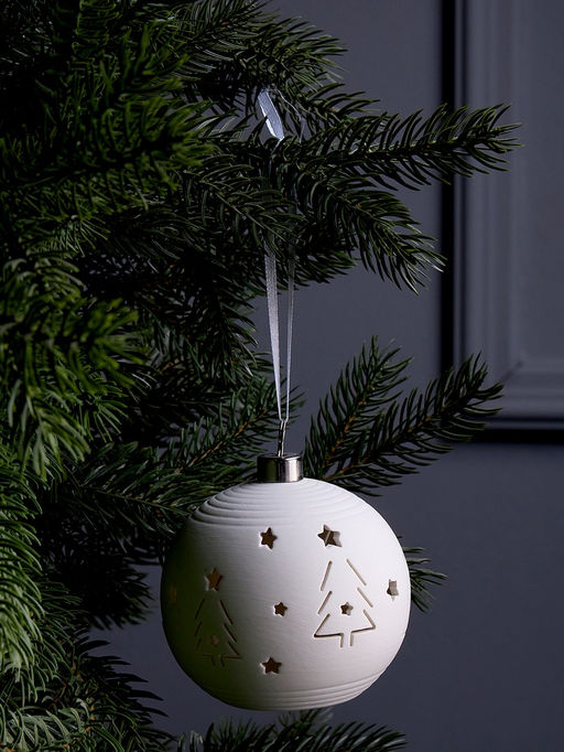 Ёлочный шар Ёлки, 99х9.8 см, 1 LED, от батареек LR443, свечение тёплое белое - Luazon lighting фото 2