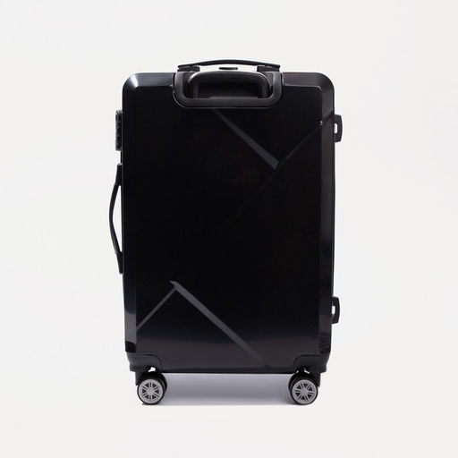 Чемодан средний 24, кодовый замок, цвет чёрный - Simaland фото 5