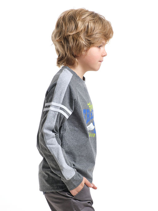 Лонгслив с принтом UD 4125 графит - Mini maxi фото 5