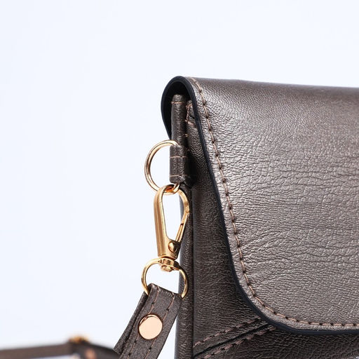 Сумка-клатч на магните, длинный ремень, цвет бронзовый - Simaland фото 5