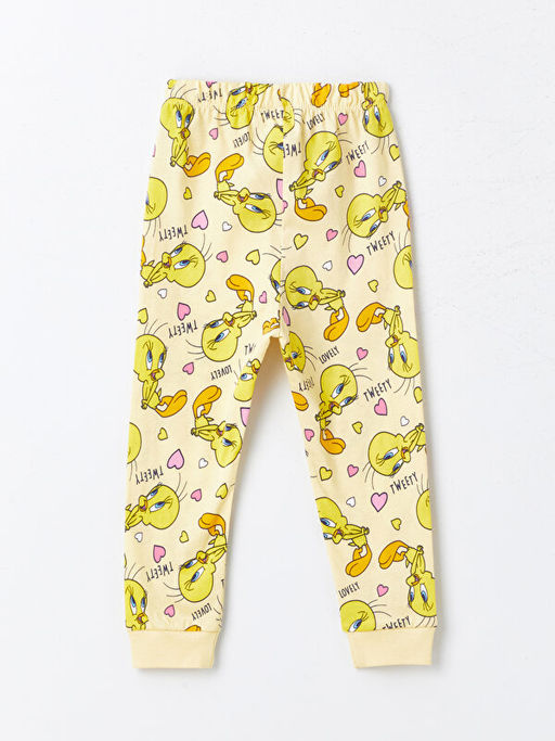 Beli Lastikli Tweety Bask?l? K?z Bebek Pijama Alt - Waikiki фото 2