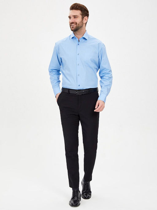 Сорочка мужская длинный рукав GREG 220/119/BL_V  фото 4