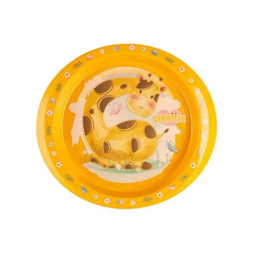 GIRAFFIX - тарелка детская горчичный