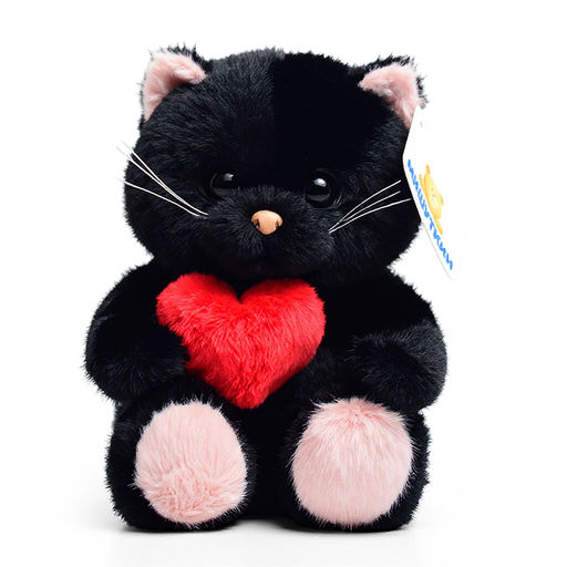 Мягкая игрушка "Кот с сердечком" 22 см