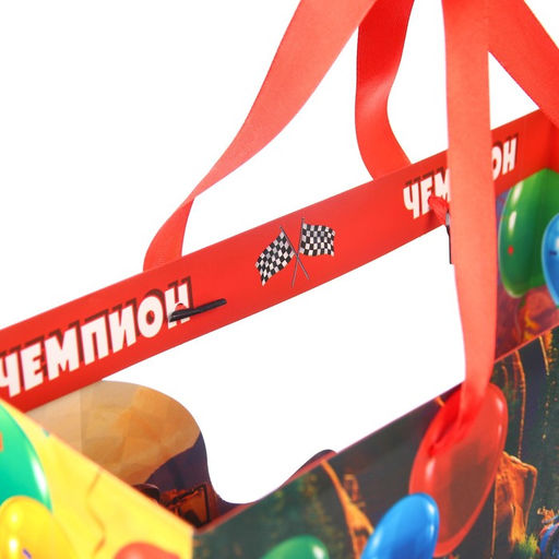 Пакет подарочный, 31×26×11 см, упаковка, Тачки