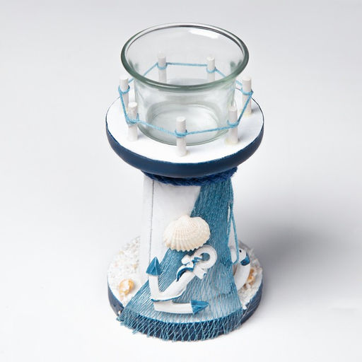 Деревянный подсвечник на 1 свечу «Маяк», 15×8×8 см