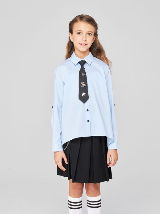 1241 Блузка для девочки длинный рукав