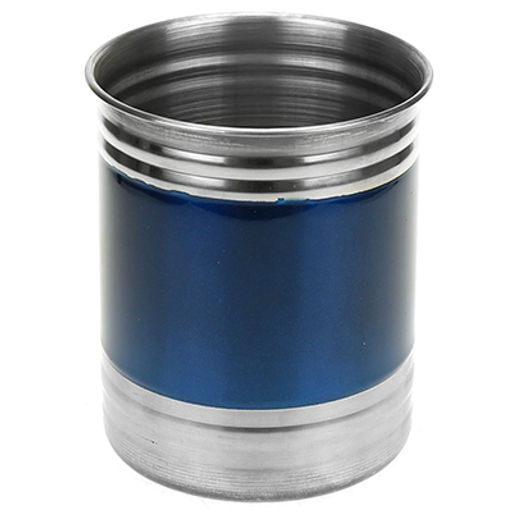 Банка для сыпучих продуктов из нержавеющей стали 0,85л, д10см, h12см, крышка пластмассовая с пароотводом, цветной корпус, синий, в коробке (Китай) - Домашняя мода фото 2