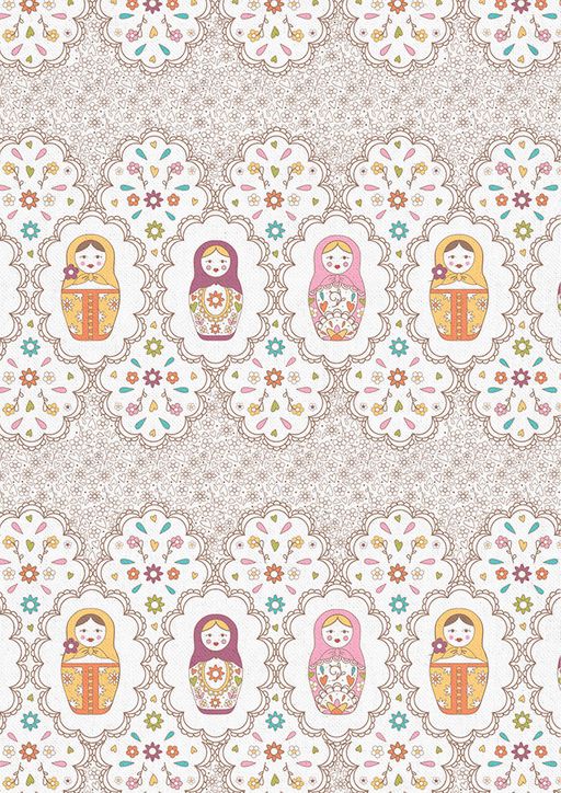 Ткань для пэчворка PEPPY КРОШКИ-МАТРЁШКИ ФАСОВКА 50 x 55 см 146 г/кв.м 5 100% хлопок