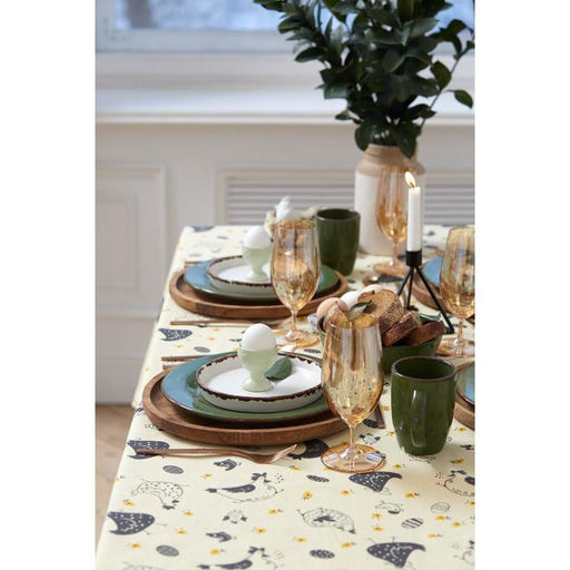 Скатерть пасхальная, Доляна Сhicken farm 220х144 см, 100% хлопок, 164 г/м2  фото 16