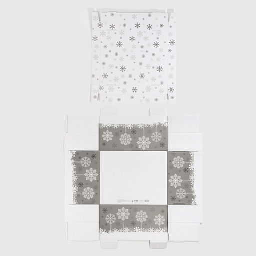 Коробка подарочная новогодняя складная Let it snow, 31×25.5×16 см, Новый год