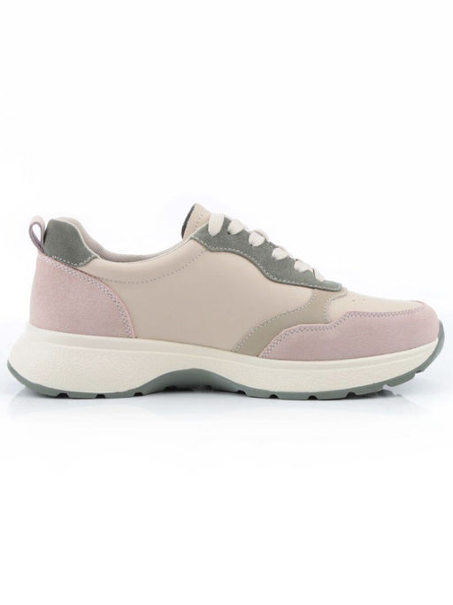 03-YC527-1 BEIGE Кроссовки женские (натуральная кожа)