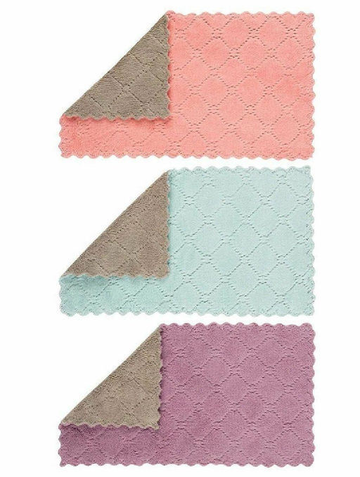 Набор супервпитывающих салфеток из микрофибры 25х15см 3шт арт.104908 /MALLONY/  фото 4