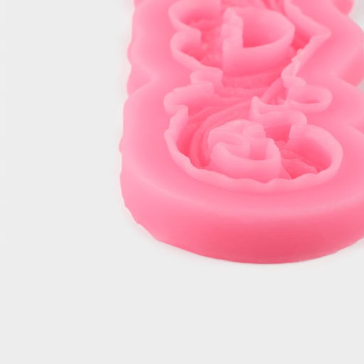 Молд для заливки Узор, силикон, 18?6?0.5 см, розовый