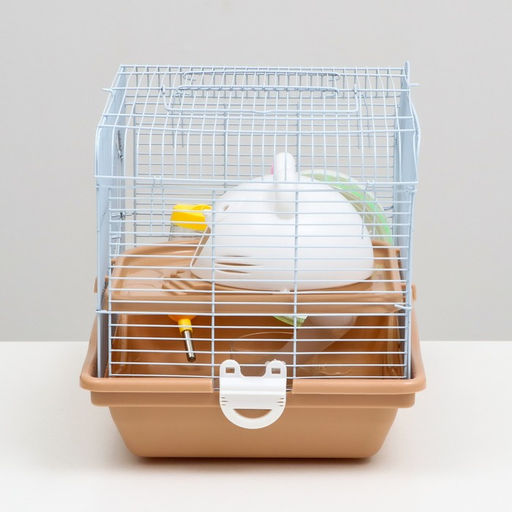 Клетка для грызунов Пижон, с наполнением 37 х 27 х 30 см, коричневая  фото 3