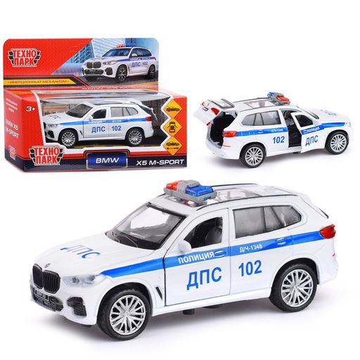 Машина металл BMW X5 M-Sport Полиция 12 см. (откр. двери, баг,) в коробке
