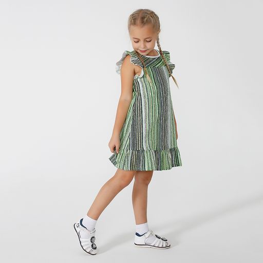 Платье для девочки Мотылек-зеленый - Мариша фото 4