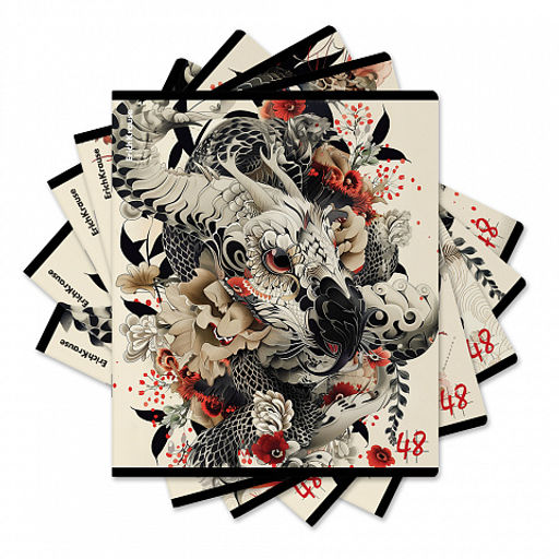 Цена за 5 шт. Тетрадь общая ученическая ErichKrause Ink Style, 48 листов, клетка_MIX-PACK