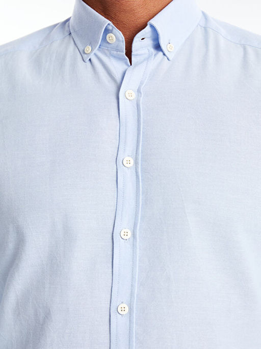 Slim Fit Uzun Kollu Oxford Erkek G?mlek