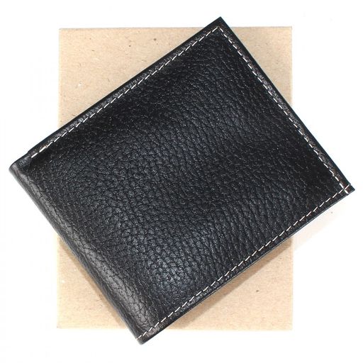 Портмоне мужское Croco-ПР-902 натуральная кожа 1 отд, 10 карм, черный флотер (40) 207669 фото 4