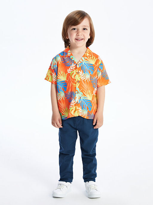 Basic Erkek Bebek Kemerli Pantolon - Waikiki фото 2