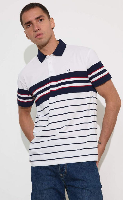 Футболка-поло F411-07-001 white - Fine joyce фото 3