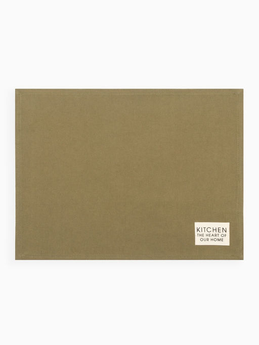 Набор салфеток «Этель» Kitchen, 30×40 см - 2 шт., 100% хлопок, саржа 220 г/м², зелёный