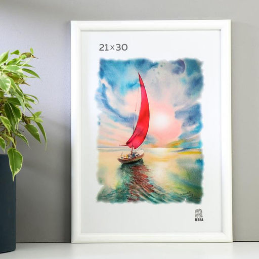 Фоторамка для фото 21×30 см Madeleine, пластик, белый