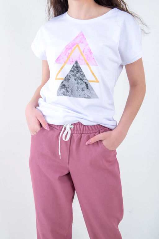 Футболка женская, цвет белый