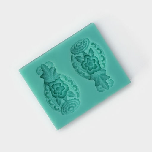 Цена за 4 шт. Молд для заливки Гавайский ананас, силикон, 7.5?6 см, зелёная - Simaland фото 2