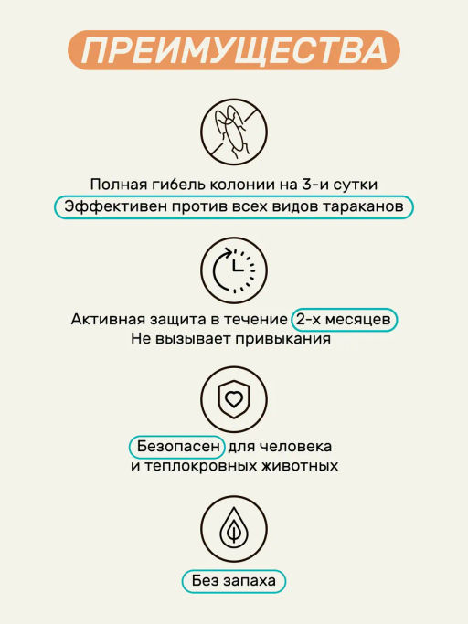 Гель от тараканов, туба 50 г