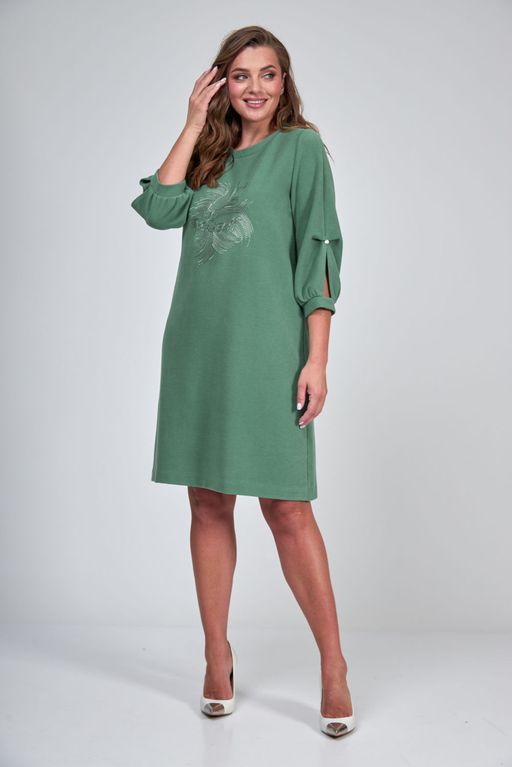 Платье ТАиЕР 1119 малахит  фото 3