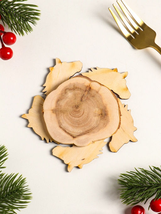 Цена за 2 шт. Подставка под горячее «Лошадь в цветах», 11 см, можжевельник