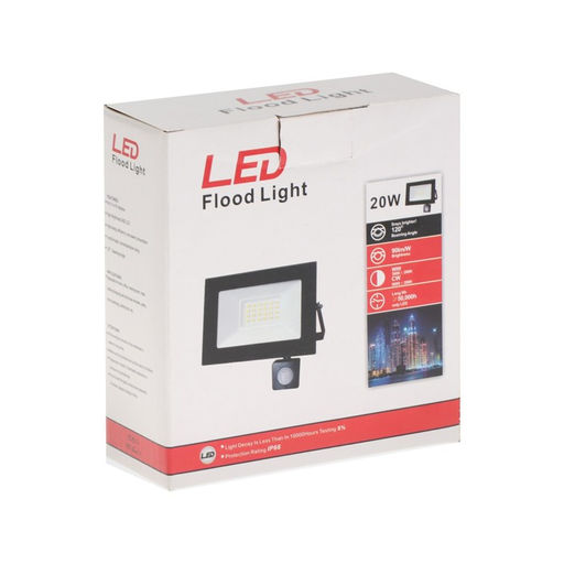 Прожектор светодиодный, 20 Вт, 1800 Лм, 6500К, Датчик движения, IP66 - Simaland фото 12