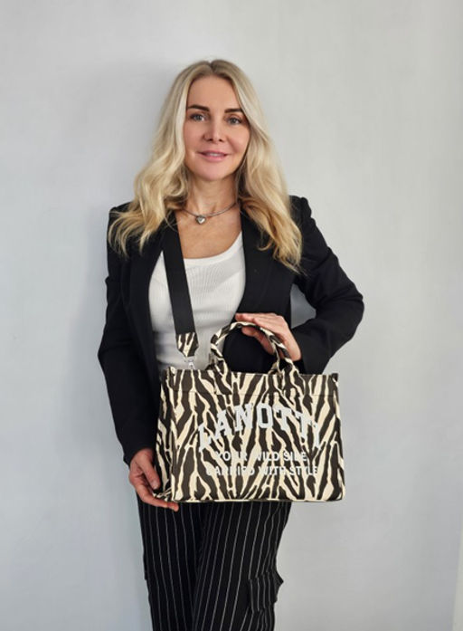 Сумка Lanotti WILD SIDE 2504-2/черный зебра