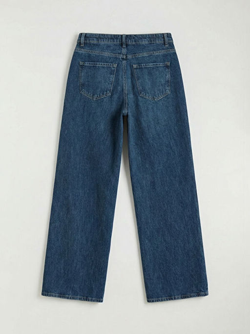 Wideleg Kad?n Jean Pantolon