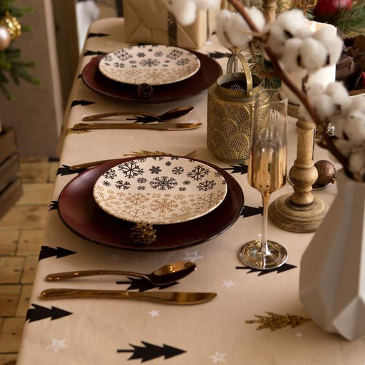 Скатерть новогодняя «Доляна» Christmas mood=146×110+/- 3 см, 100% хлопок, рогожка 164 г/м²