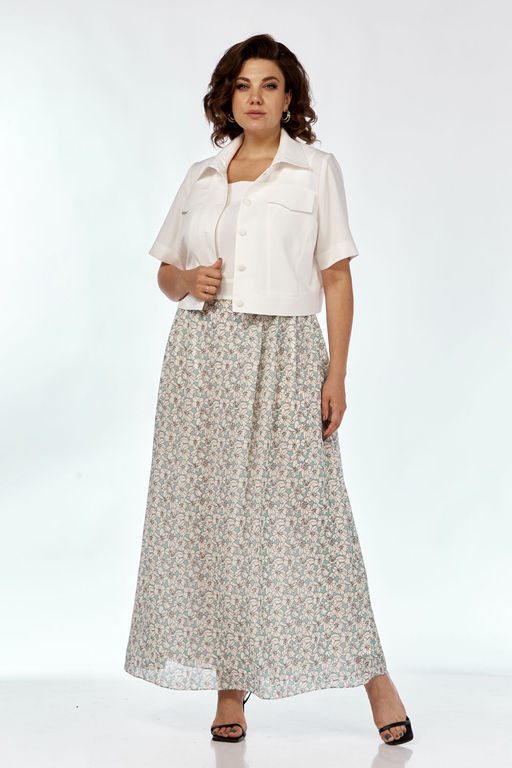 Костюм Liona Style 908 молочный лазурь