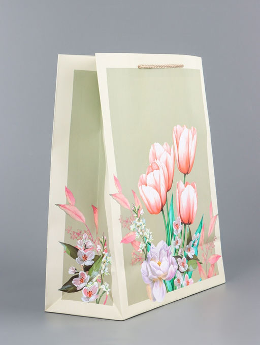 Цена за 2 шт. Пакет подарочный ламинированный вертикальный Магия красоты, 26?12?32 см