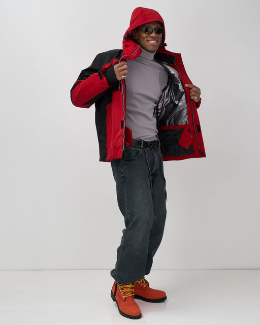 Горнолыжная куртка мужская зимняя красного цвета 7613Kr - Mtforce фото 18