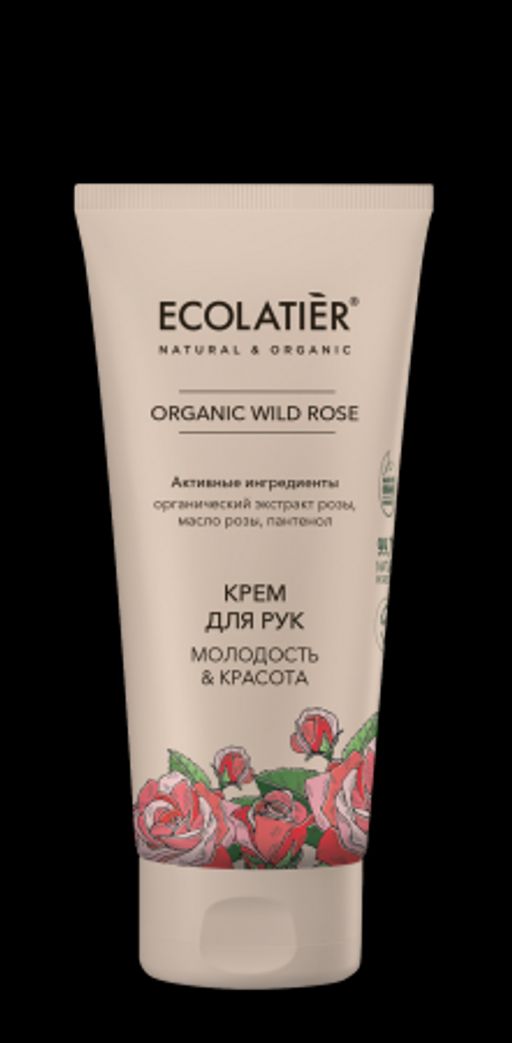 Ecolatier Organic Farm GREEN "WILD ROSE" Крем д/РУК Молодость+Красота 100мл