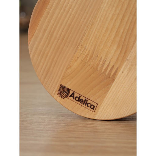 Подставка деревянная для кружек Adelica, основа d=13×1.8 см, высота 34 см, вешалка 6.5 см, берёза