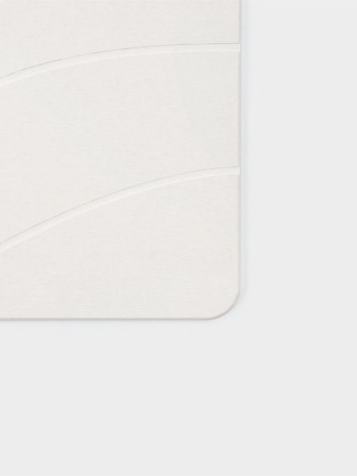 Коврик из диатомитового камня SAVANNA, 40×60 см, толщина 1 см, белый