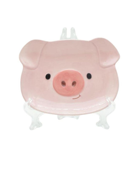 Тарелка керамическая Sweet pig, 17,8х13,9х2,3 см