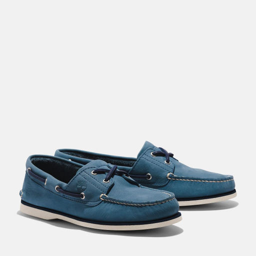 Мужские мокасины Timberland 2 Eye Classic Boat темно-синие  фото 3