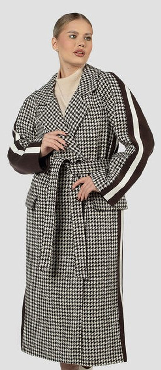 01-12042 Пальто женское демисезонное (пояс) - El podio фото 11