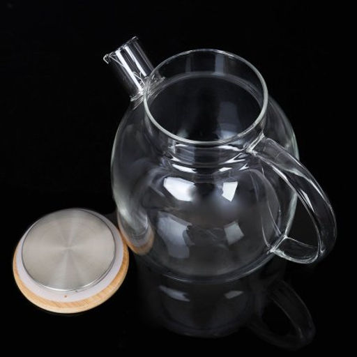 Чайник заварочный 1500 мл / G125-11 /уп 36/ крышка бамбуковая - Галеонтрейд фото 2